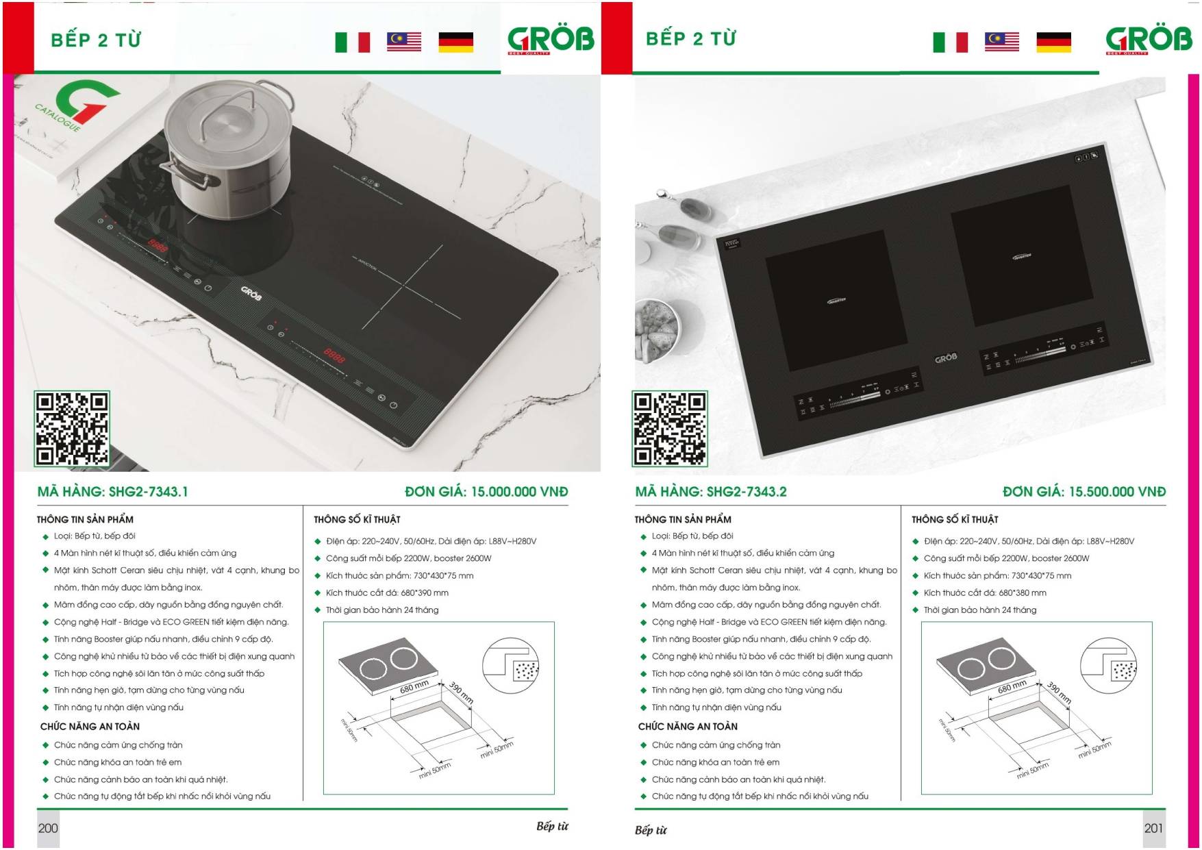 Thiết bị nhà bếp GROB Catalogue và Bảng giá mới nhất /Page 100